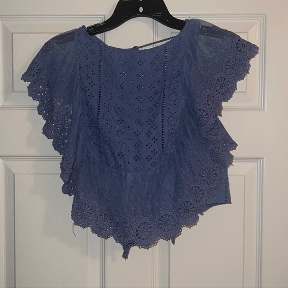 Altar’d state blue crop top - Picture 1 of 7